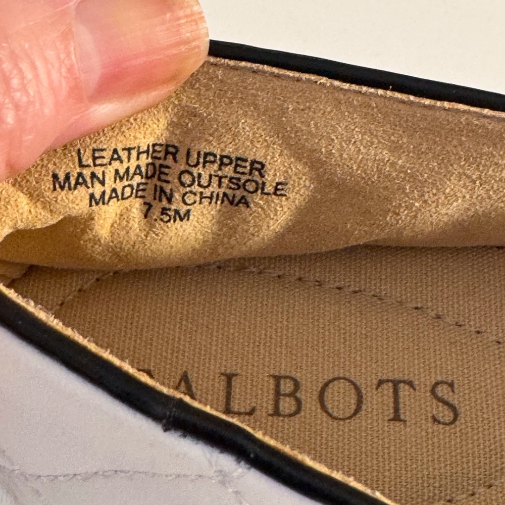 🤍🖤 NWOT TALBOT’S IZZY SOFT LEATHER ESPADRILLES! - Picture 8 of 9